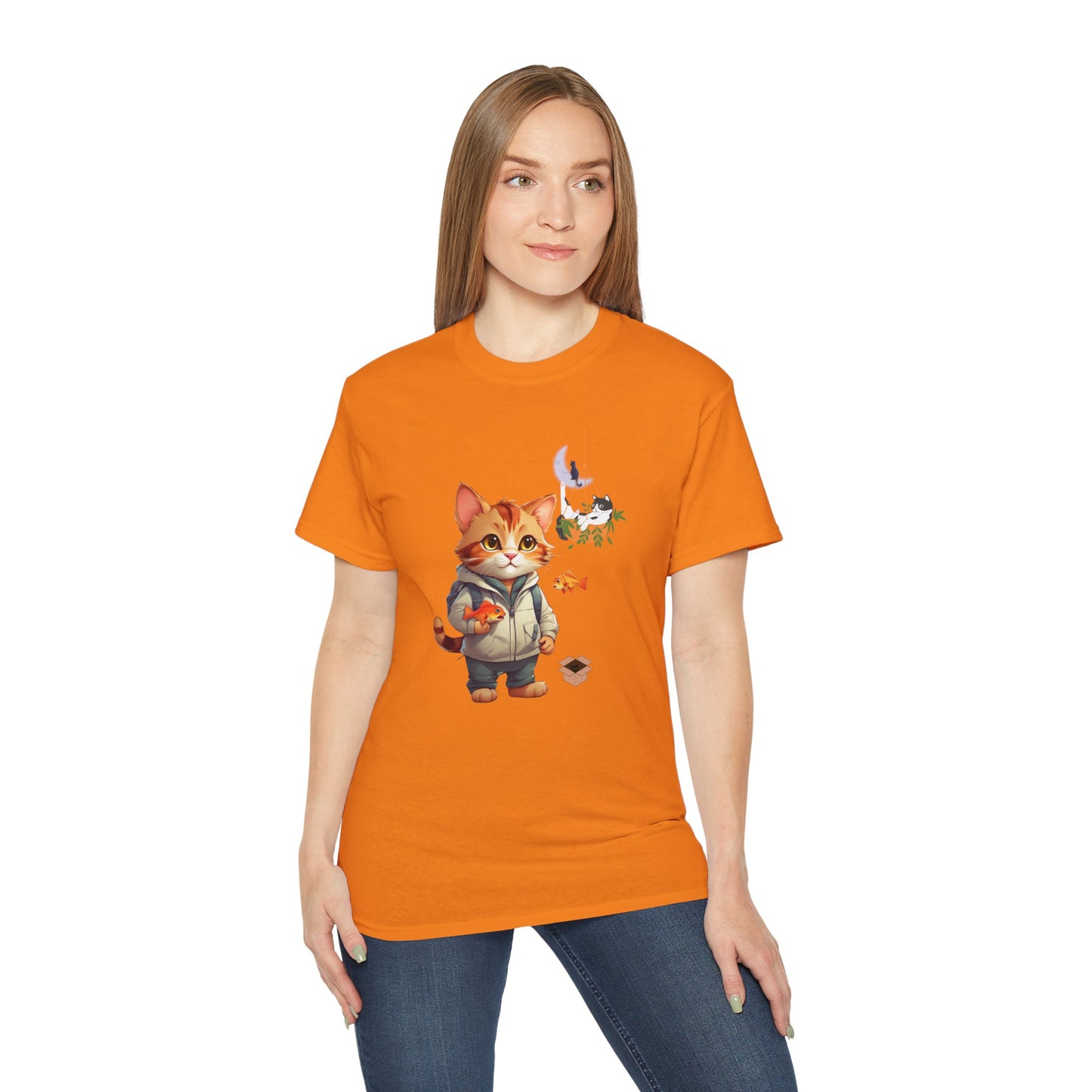 Women's Cotton T-shirt kitten