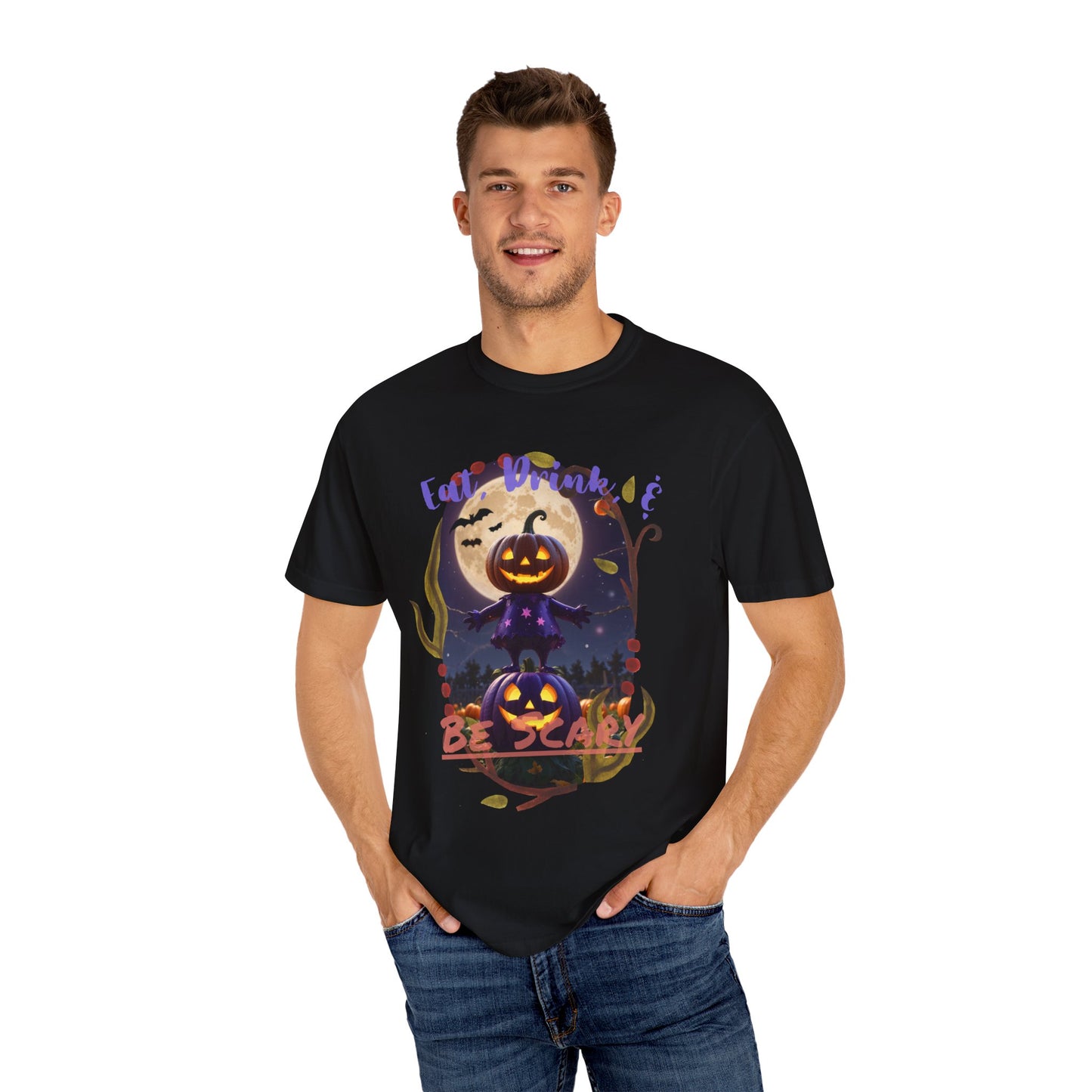 US Cotton Halloween T-shirt be scary