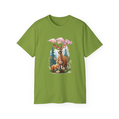 Women's Cotton T-shirt baby deer