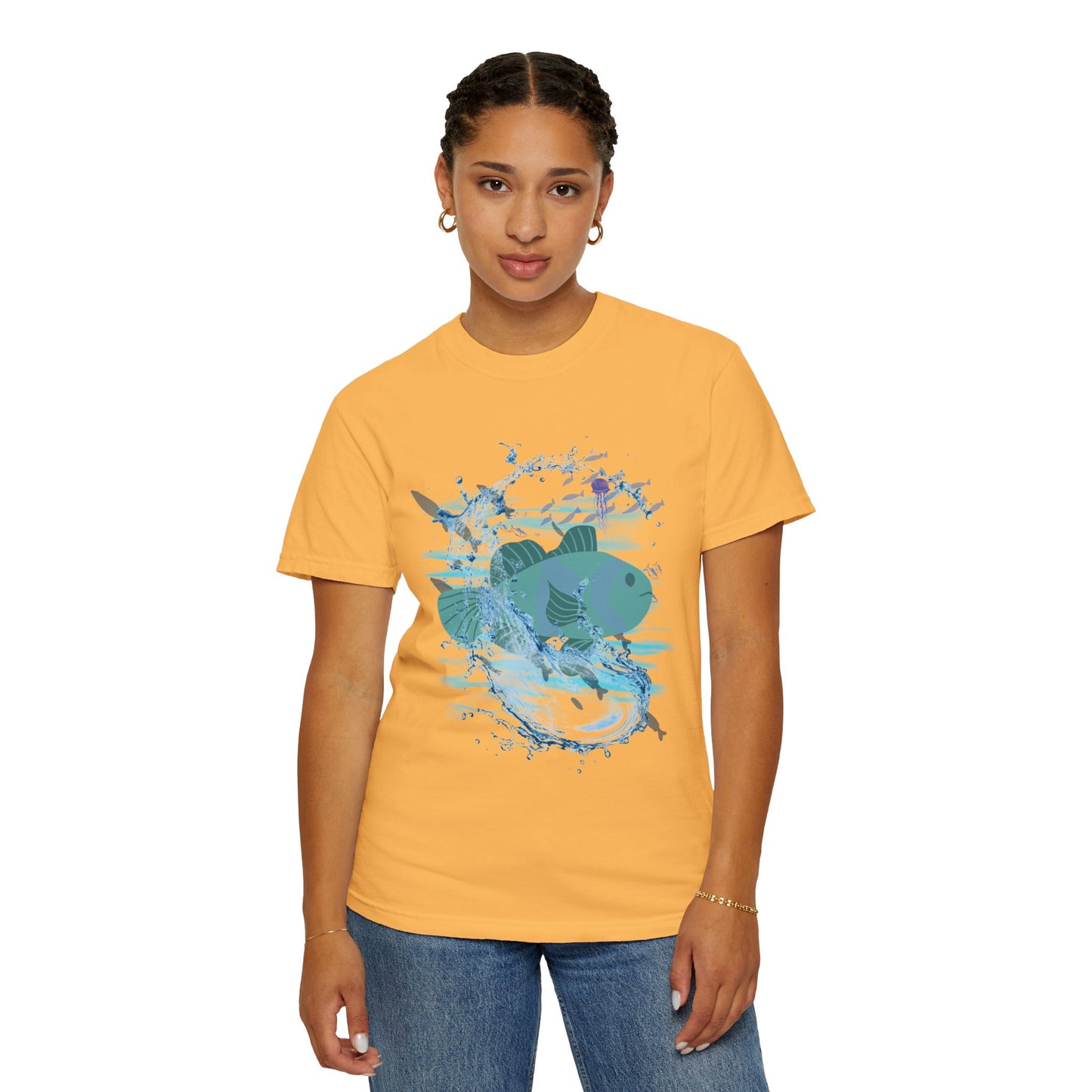 ARTISAN Cotton T-shirt waterfish