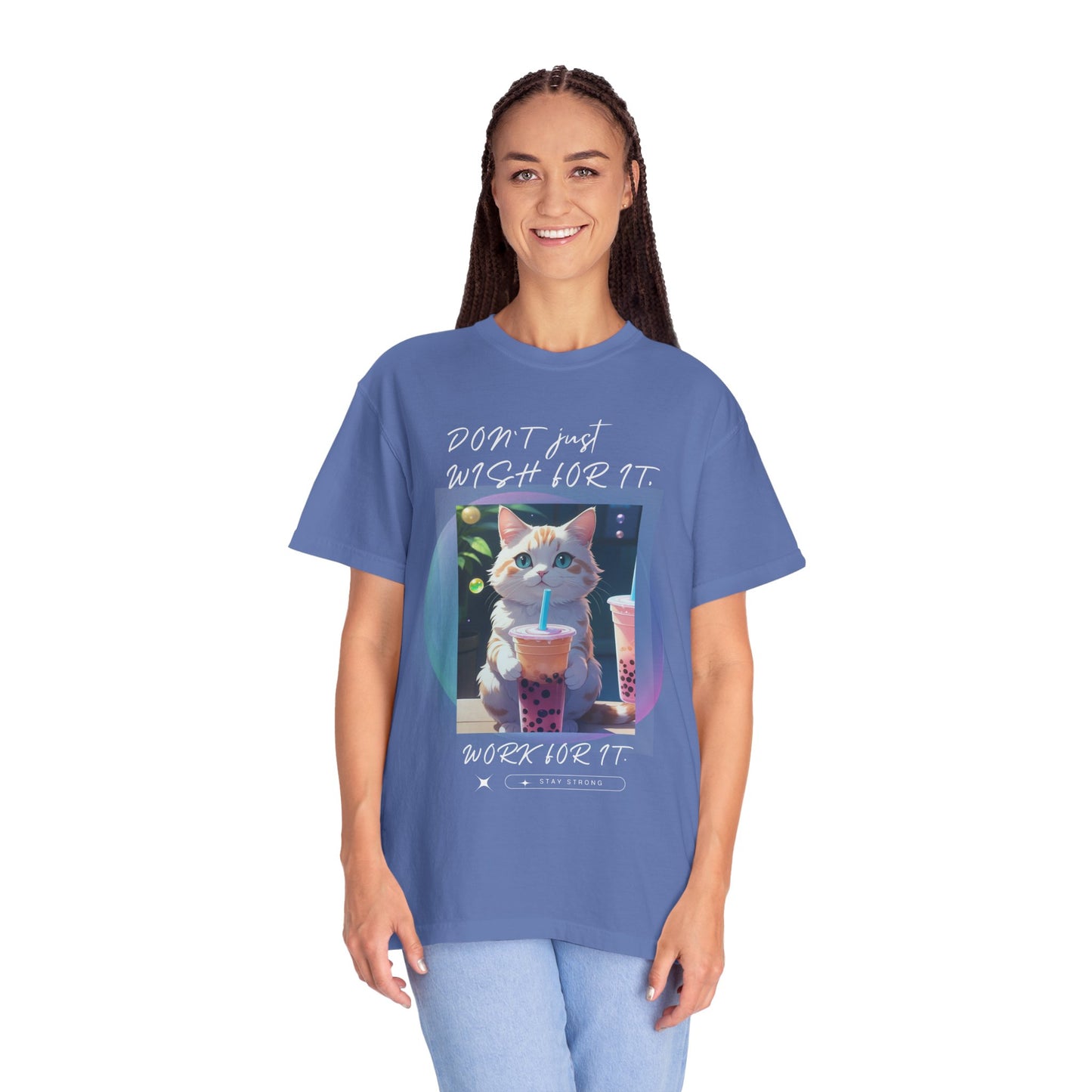 ARTISAN Cotton T-shirt cat design [Color Variants]