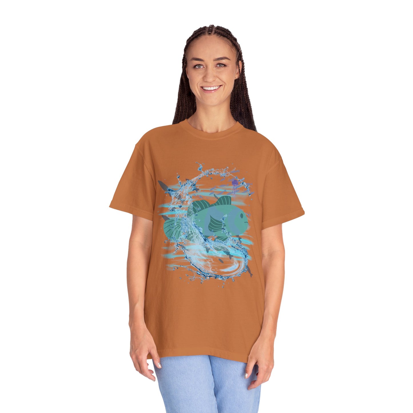 ARTISAN Cotton T-shirt waterfish