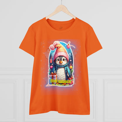 Women's Midweight Cotton Tee penguin