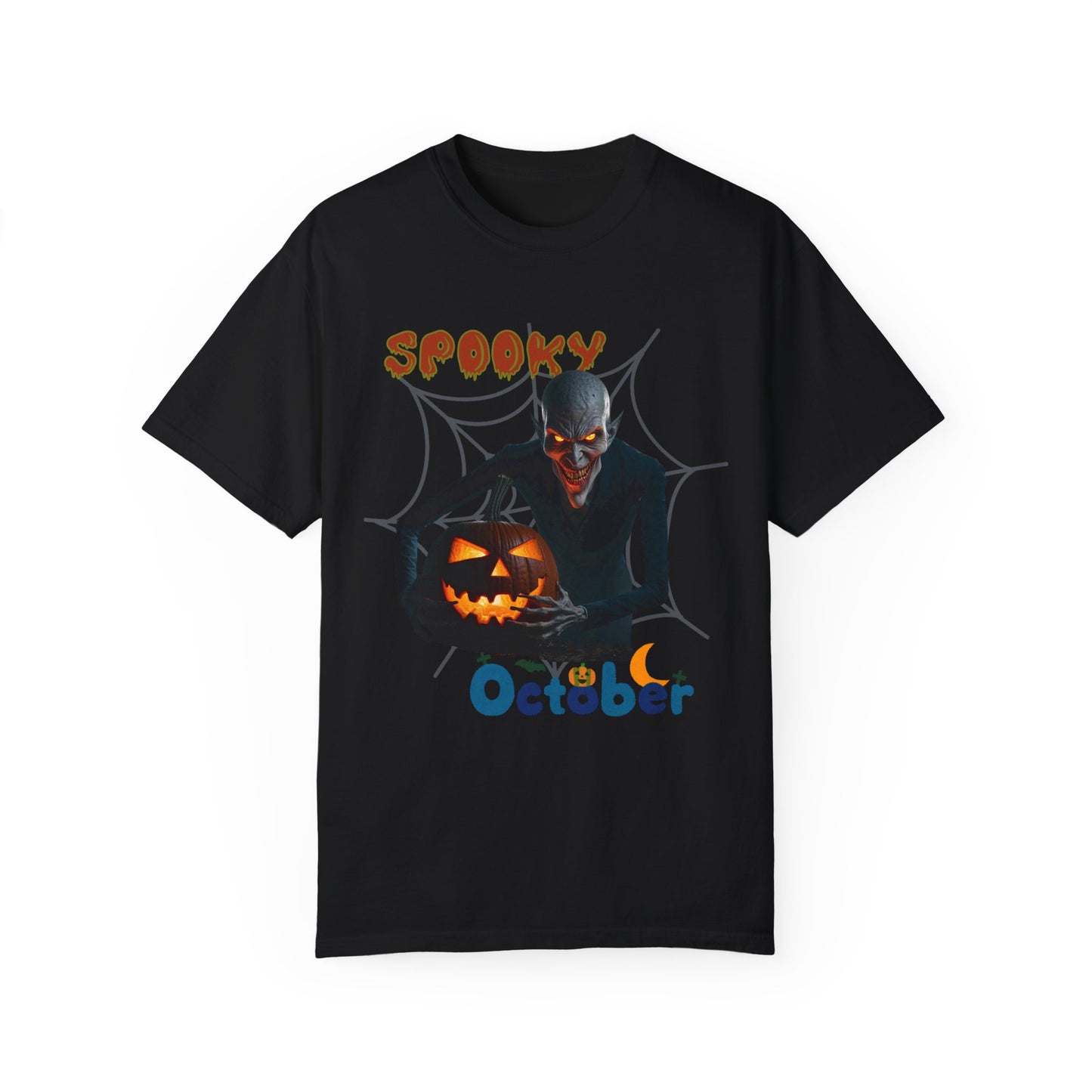 US Cotton Halloween T-shirt spooky