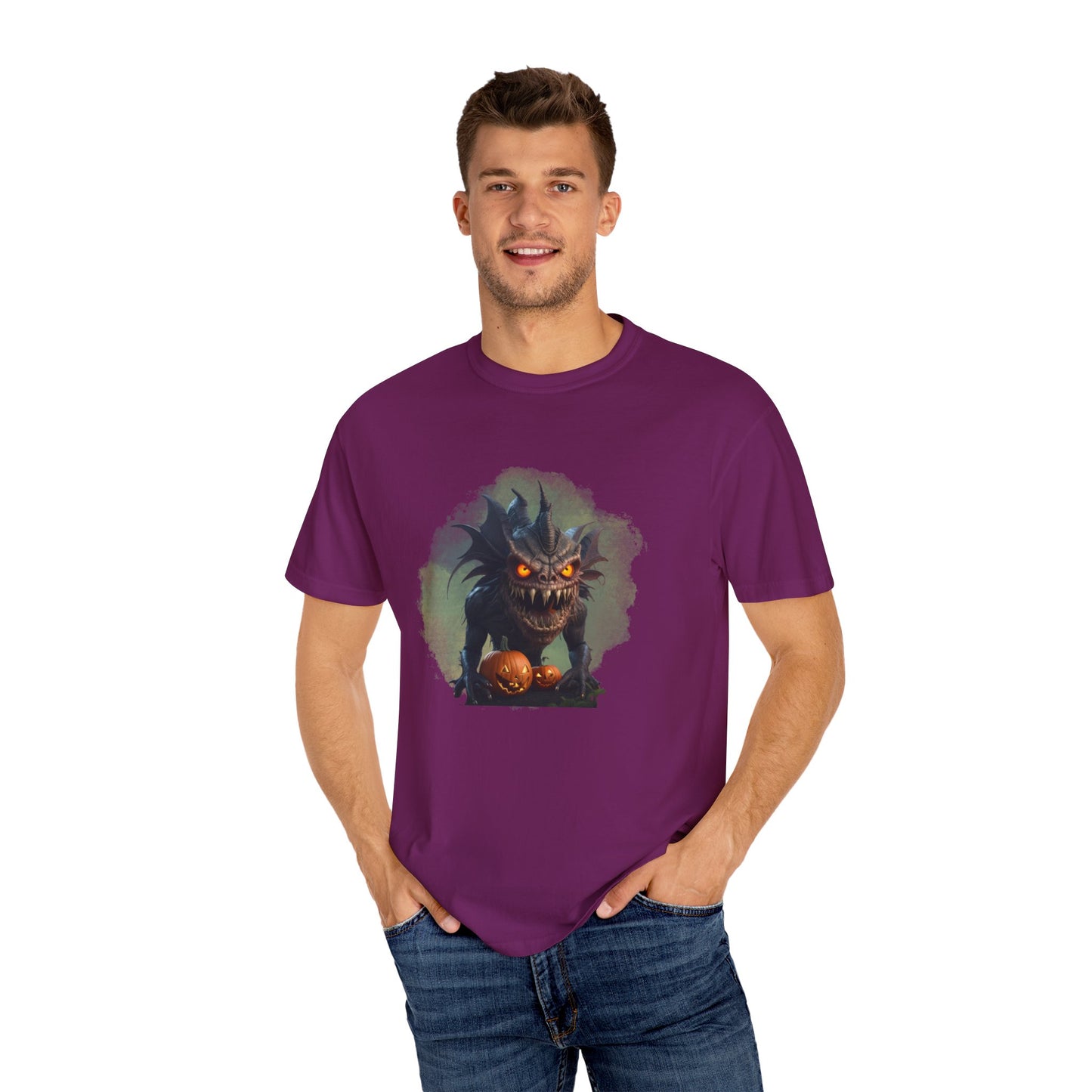 US Cotton Halloween T-shirt monster