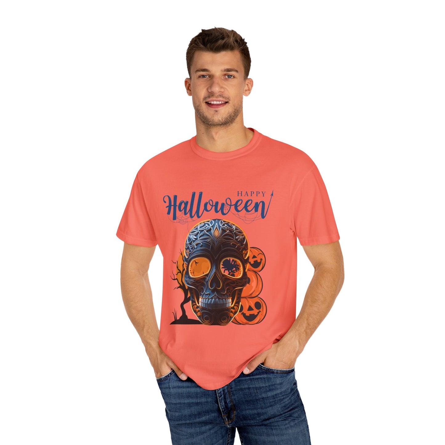 US Cotton Halloween T-shirt happy halloween