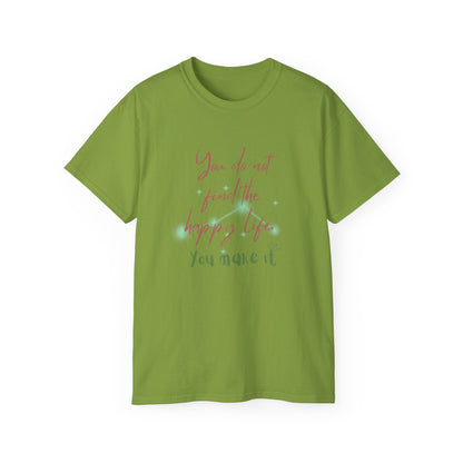 QT Cotton T-shirt happy life