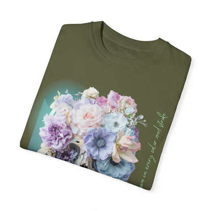 ARTISAN Cotton T-shirt flowers