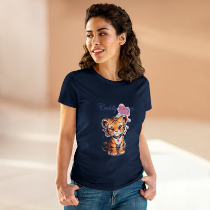 Women's Midweight Cotton Tee cub design