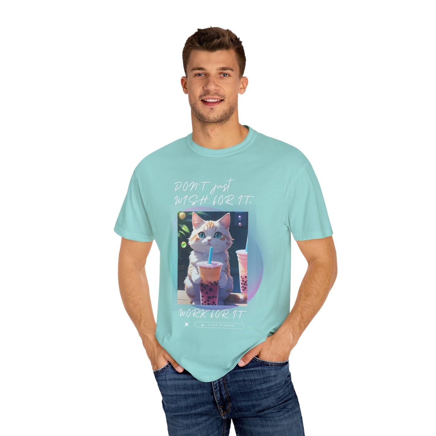 ARTISAN Cotton T-shirt cat design [Color Variants]