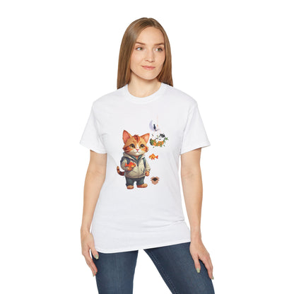 Women's Cotton T-shirt kitten