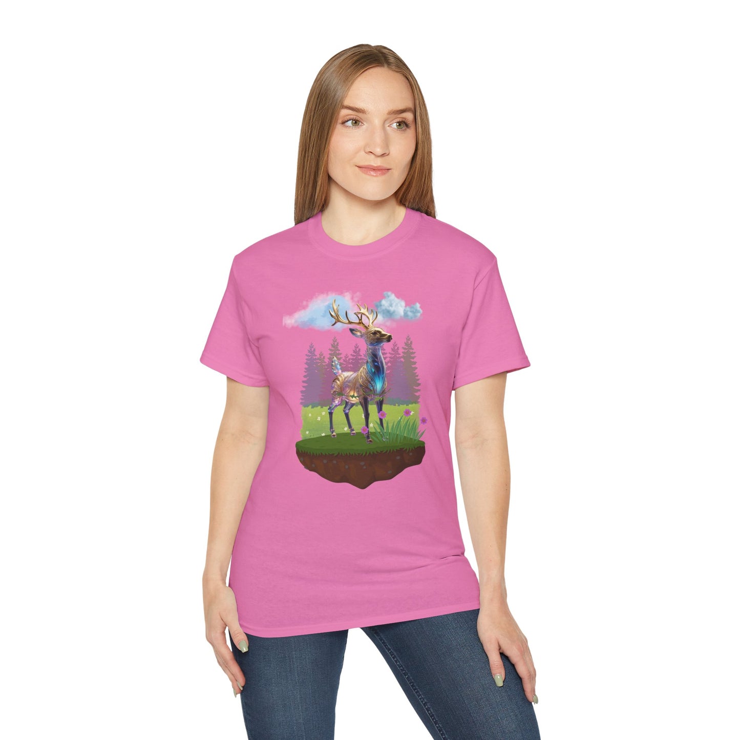 Women's Cotton T-shirt deer