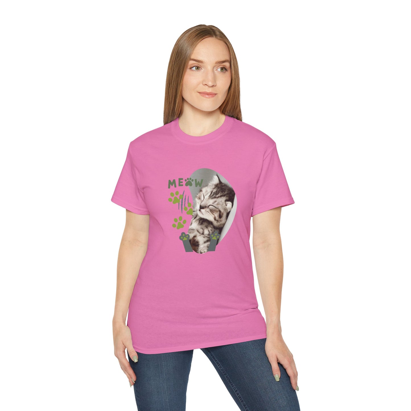 Women's Cotton T-shirt kitten