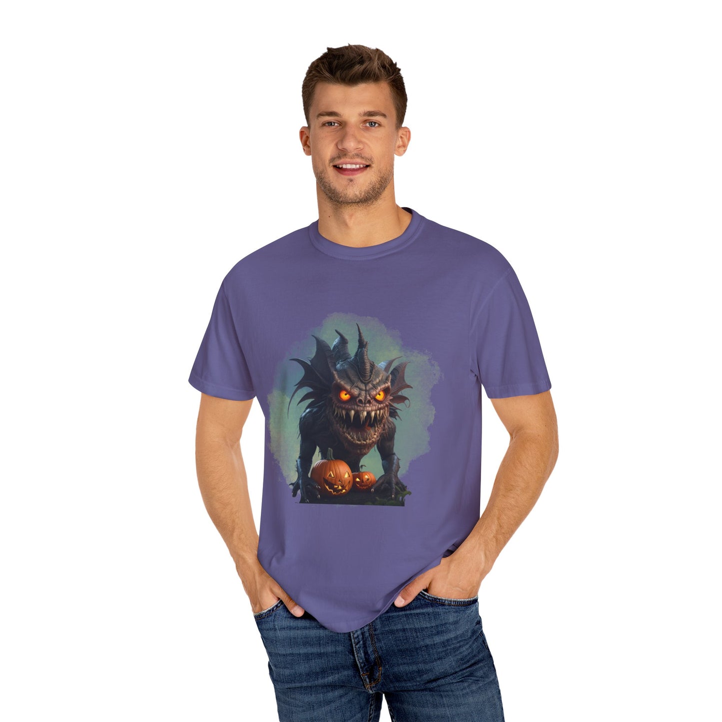 US Cotton Halloween T-shirt monster