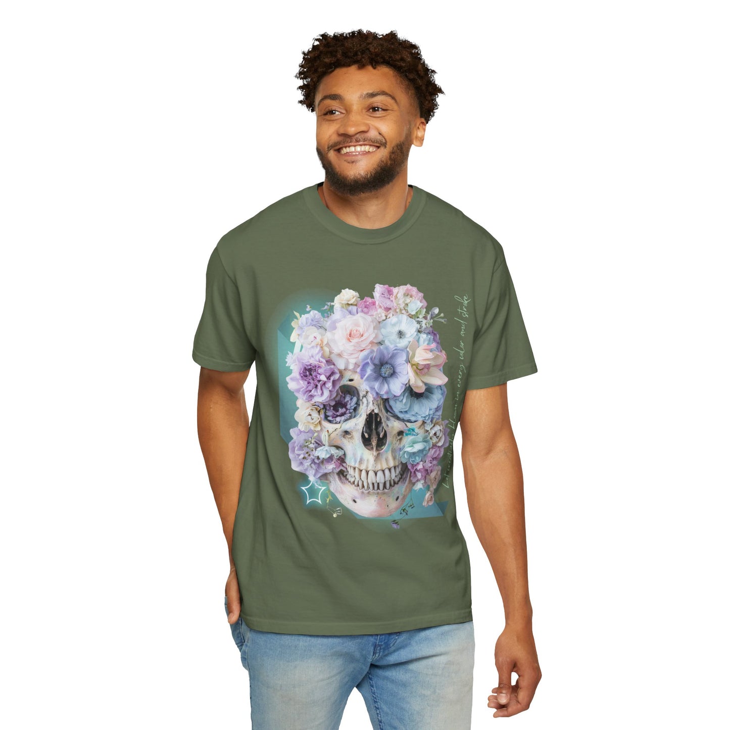 ARTISAN Cotton T-shirt flowers