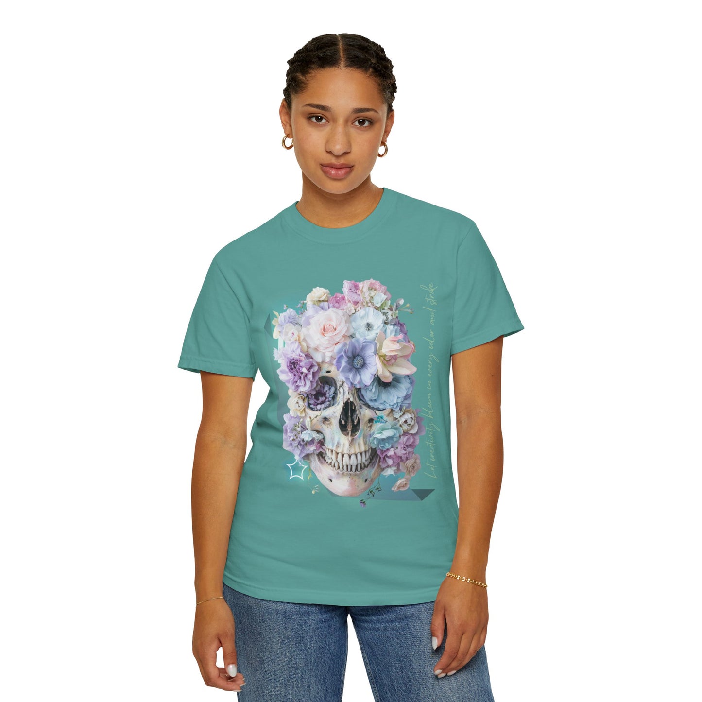 ARTISAN Cotton T-shirt flowers [Color variants]