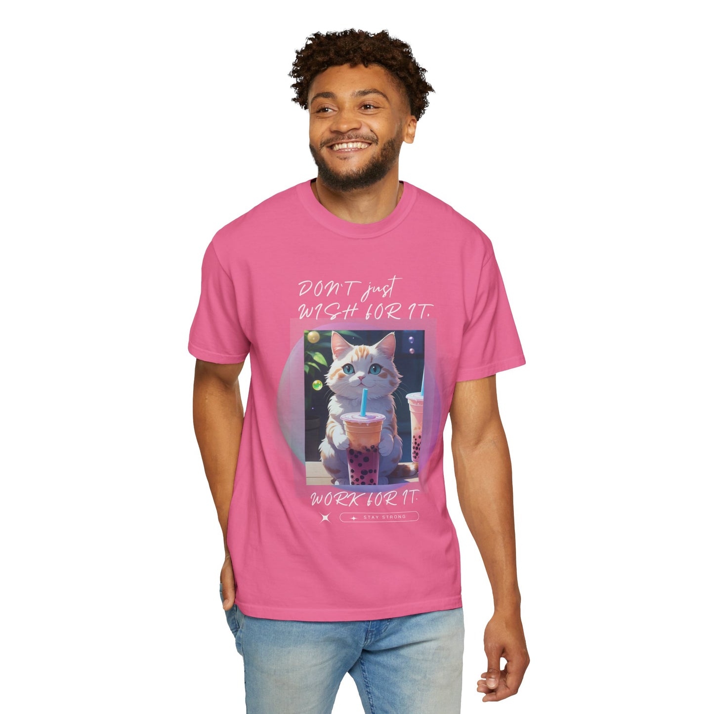 ARTISAN Cotton T-shirt cat design [Color Variants]