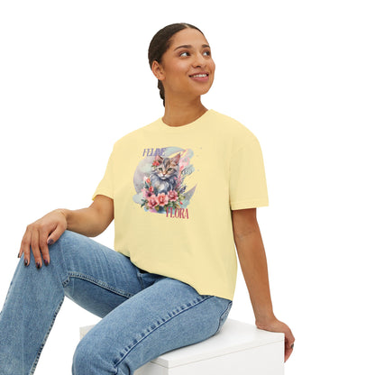 Women's Boxy Tee cat