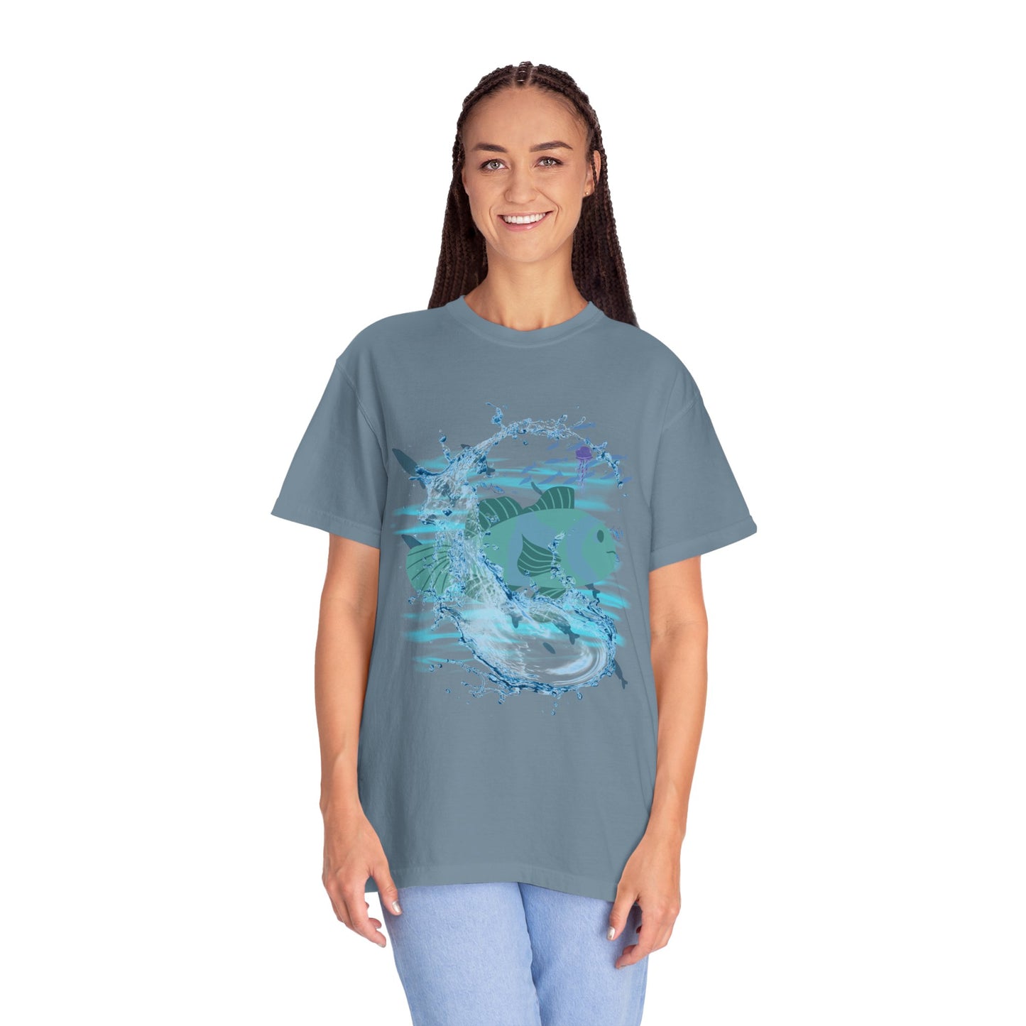 ARTISAN Cotton T-shirt waterfish