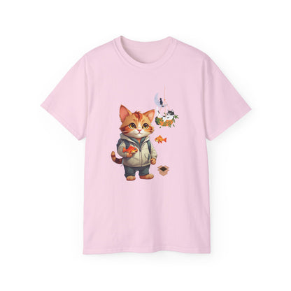 Women's Cotton T-shirt kitten