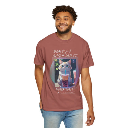 ARTISAN Cotton T-shirt cat design [Color Variants]