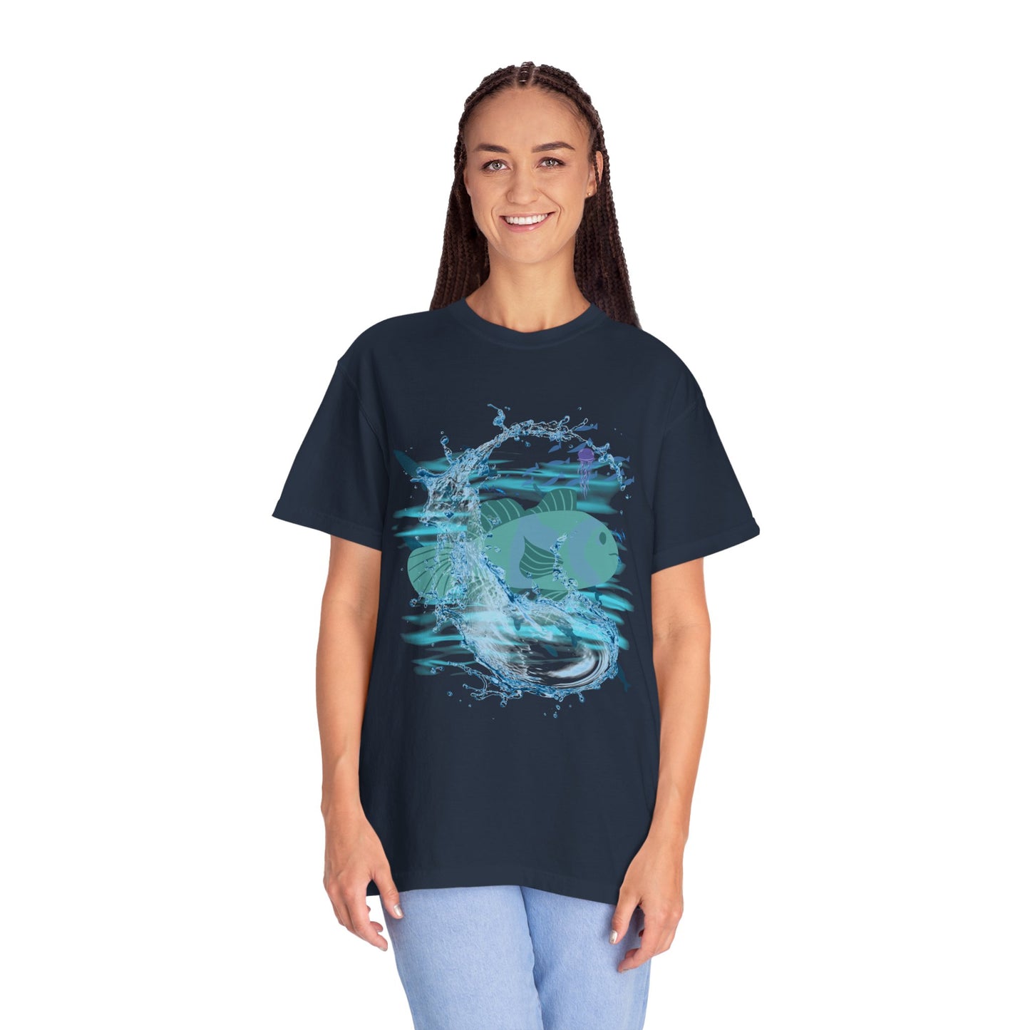 ARTISAN Cotton T-shirt waterfish