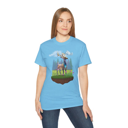 Women's Cotton T-shirt deer