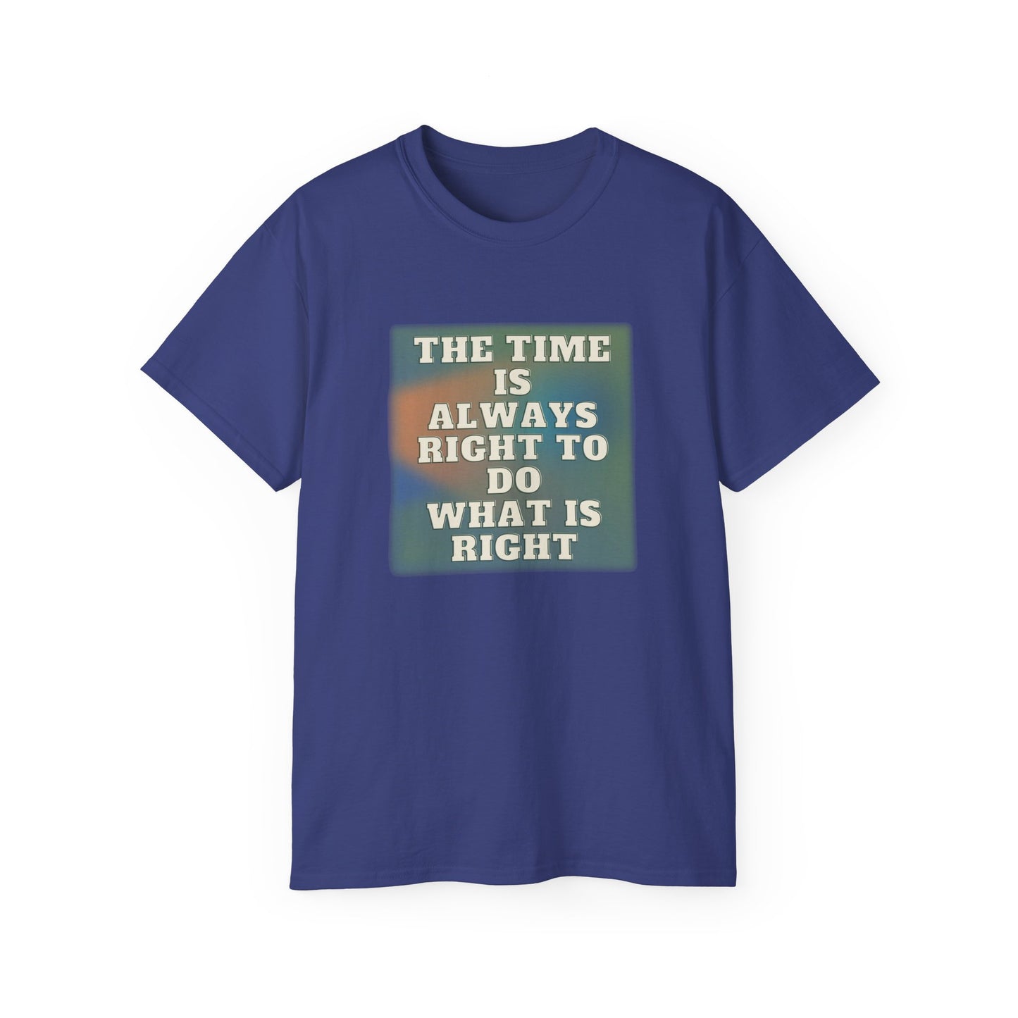 QT Cotton T-shirt time is right