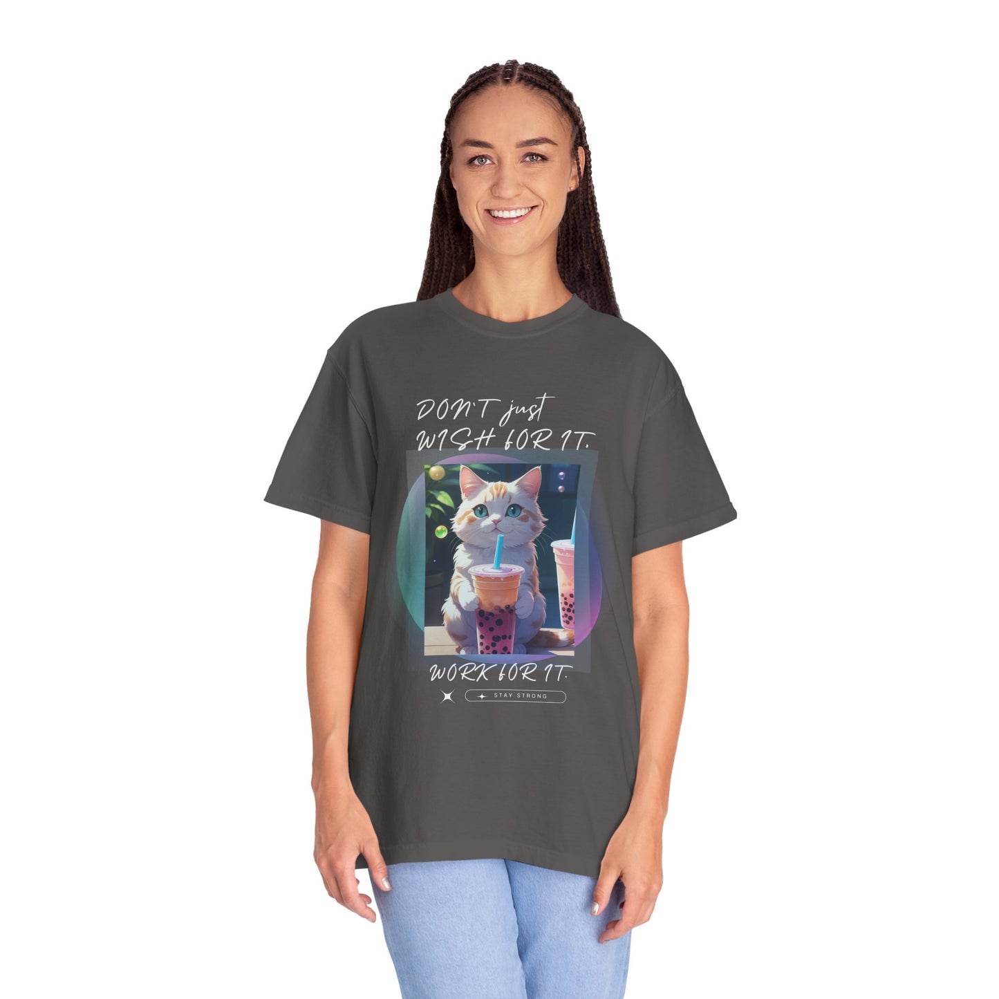 ARTISAN Cotton T-shirt cat design