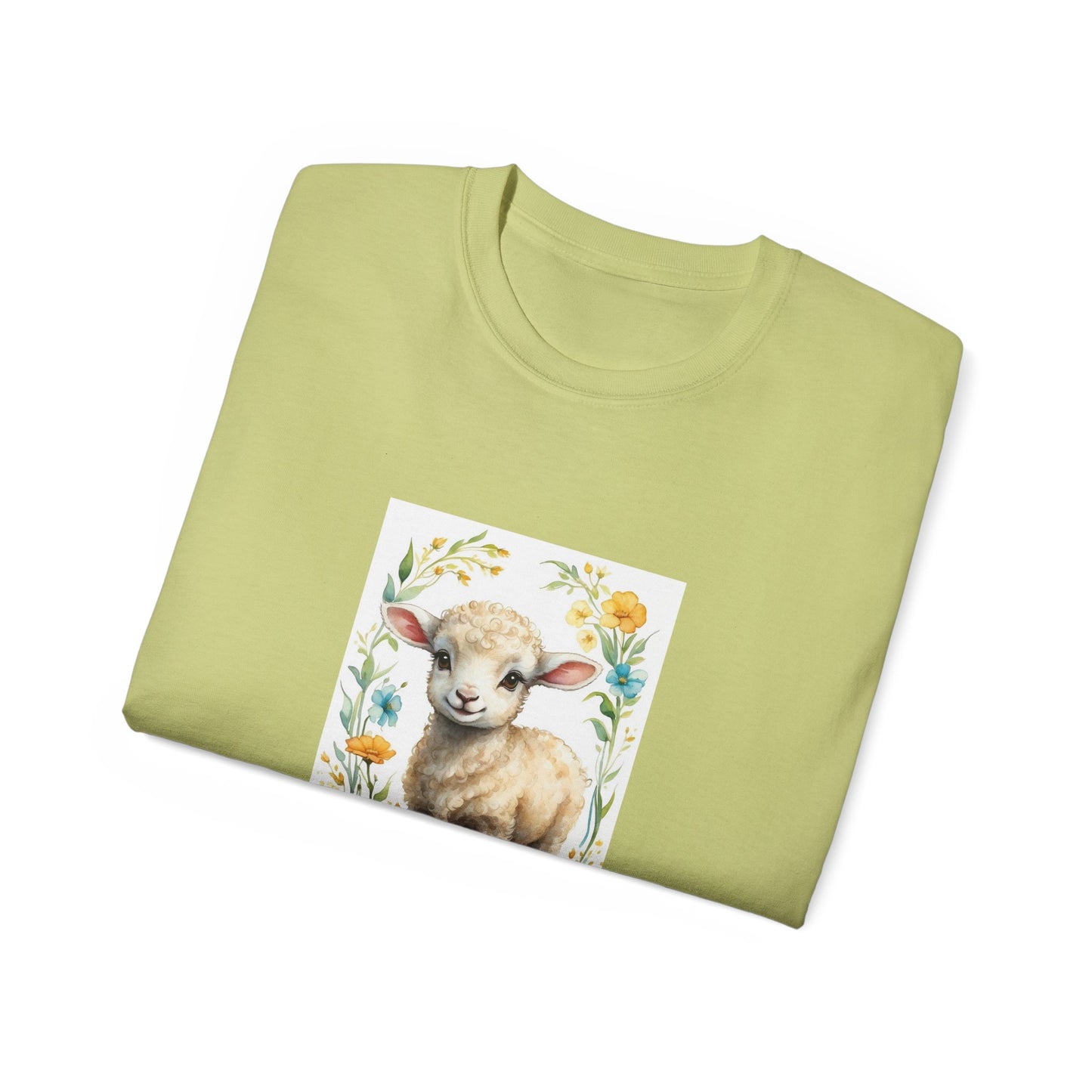 Women's Cotton T-shirt cute lamb