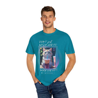 ARTISAN Cotton T-shirt cat design [Color Variants]