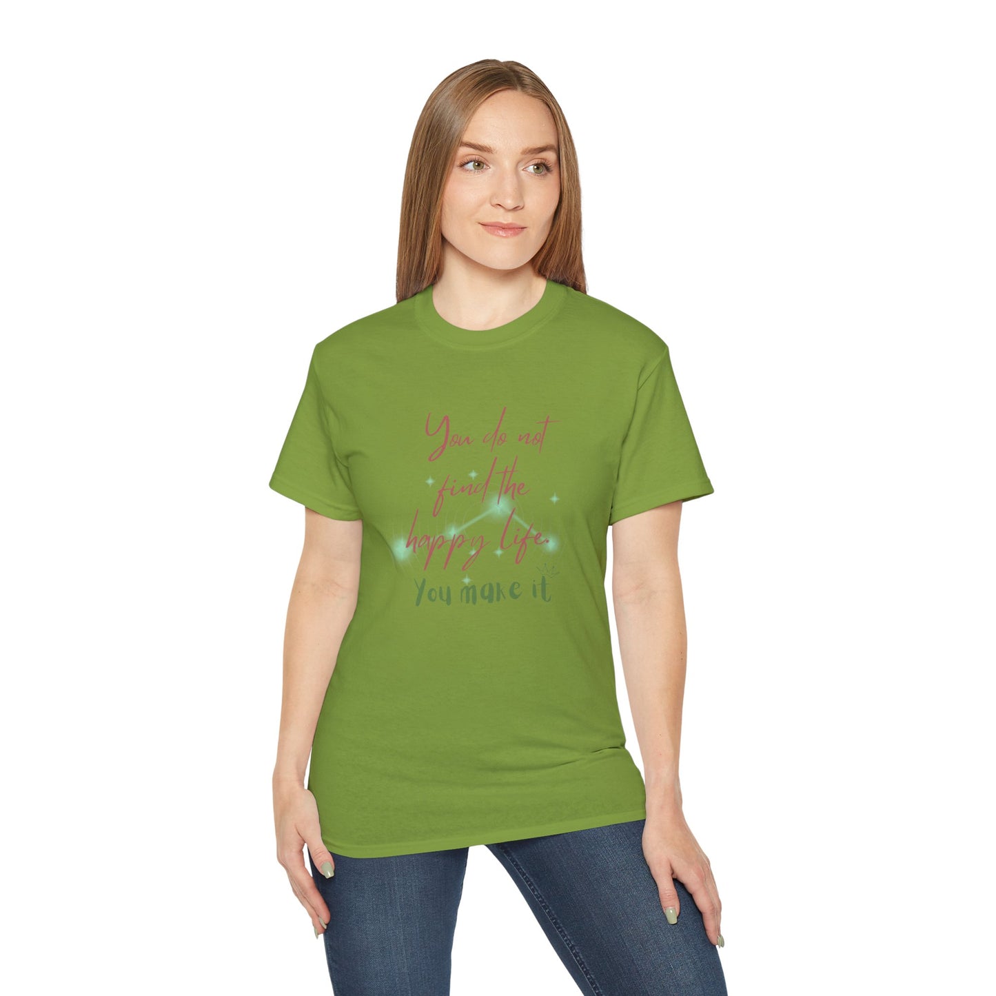 QT Cotton T-shirt happy life