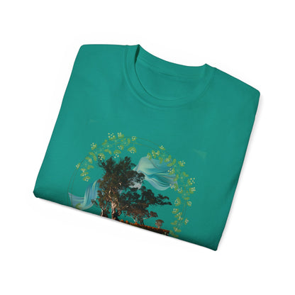 Women's Cotton T-shirt flowers