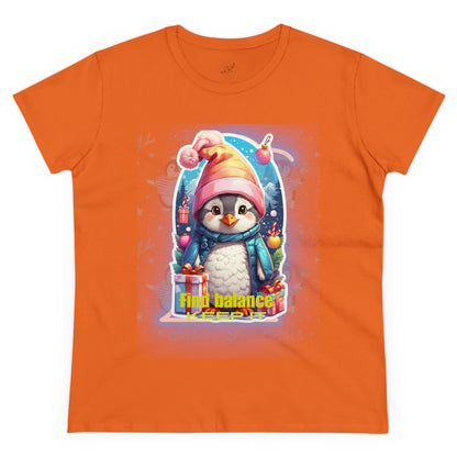 Women's Midweight Cotton Tee penguin