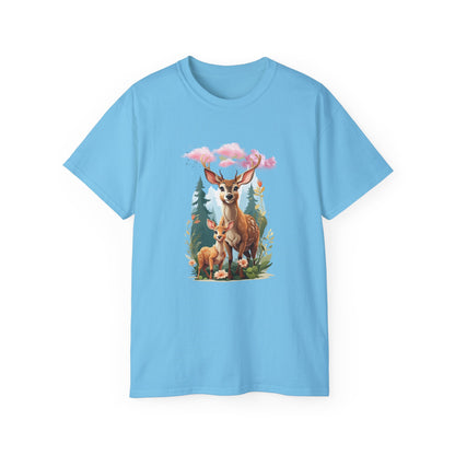 Women's Cotton T-shirt baby deer