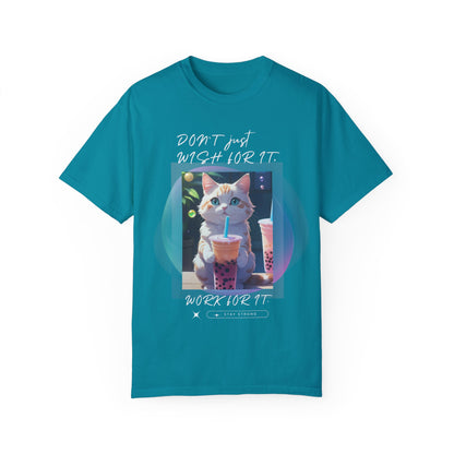 ARTISAN Cotton T-shirt cat design [Color Variants]