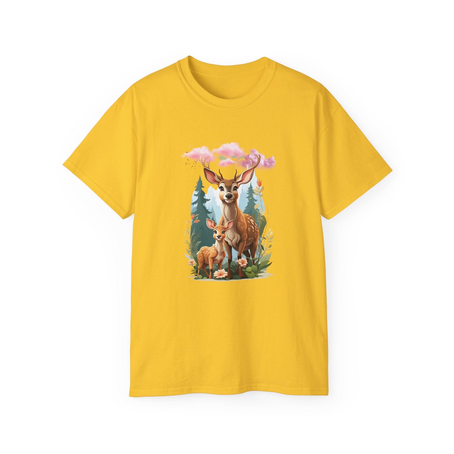 Women's Cotton T-shirt baby deer