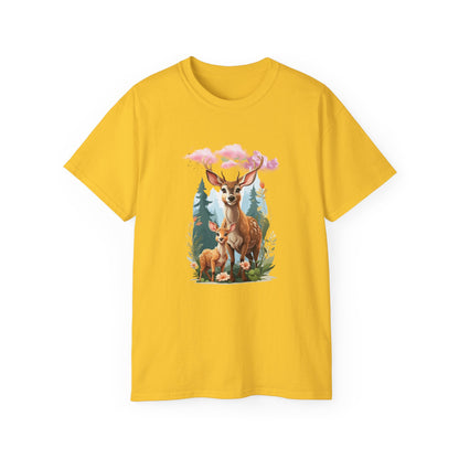 Women's Cotton T-shirt baby deer