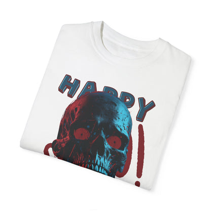 US Cotton Halloween T-shirt skull