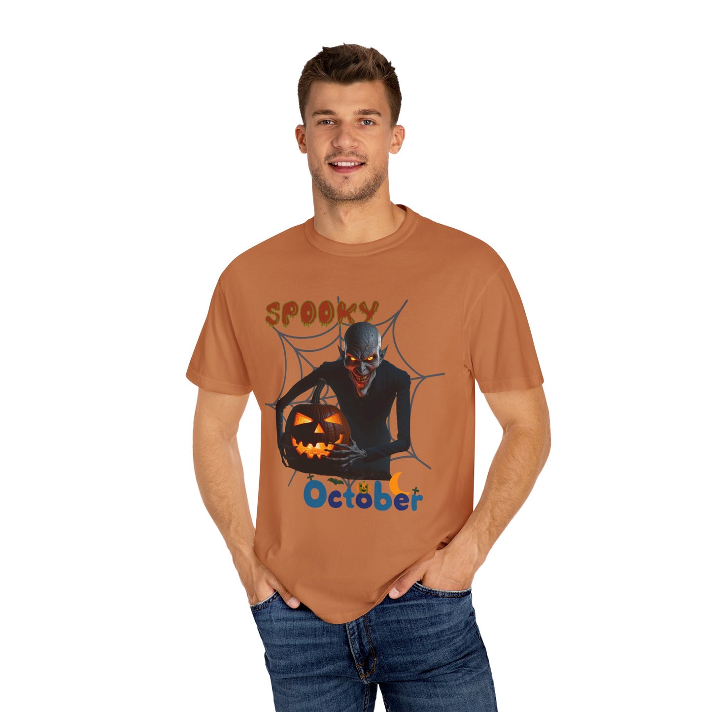 US Cotton Halloween T-shirt spooky