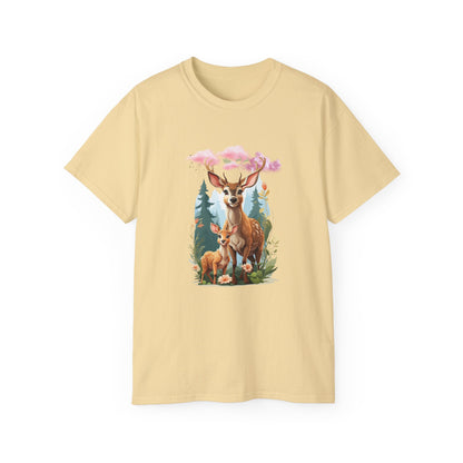 Women's Cotton T-shirt baby deer