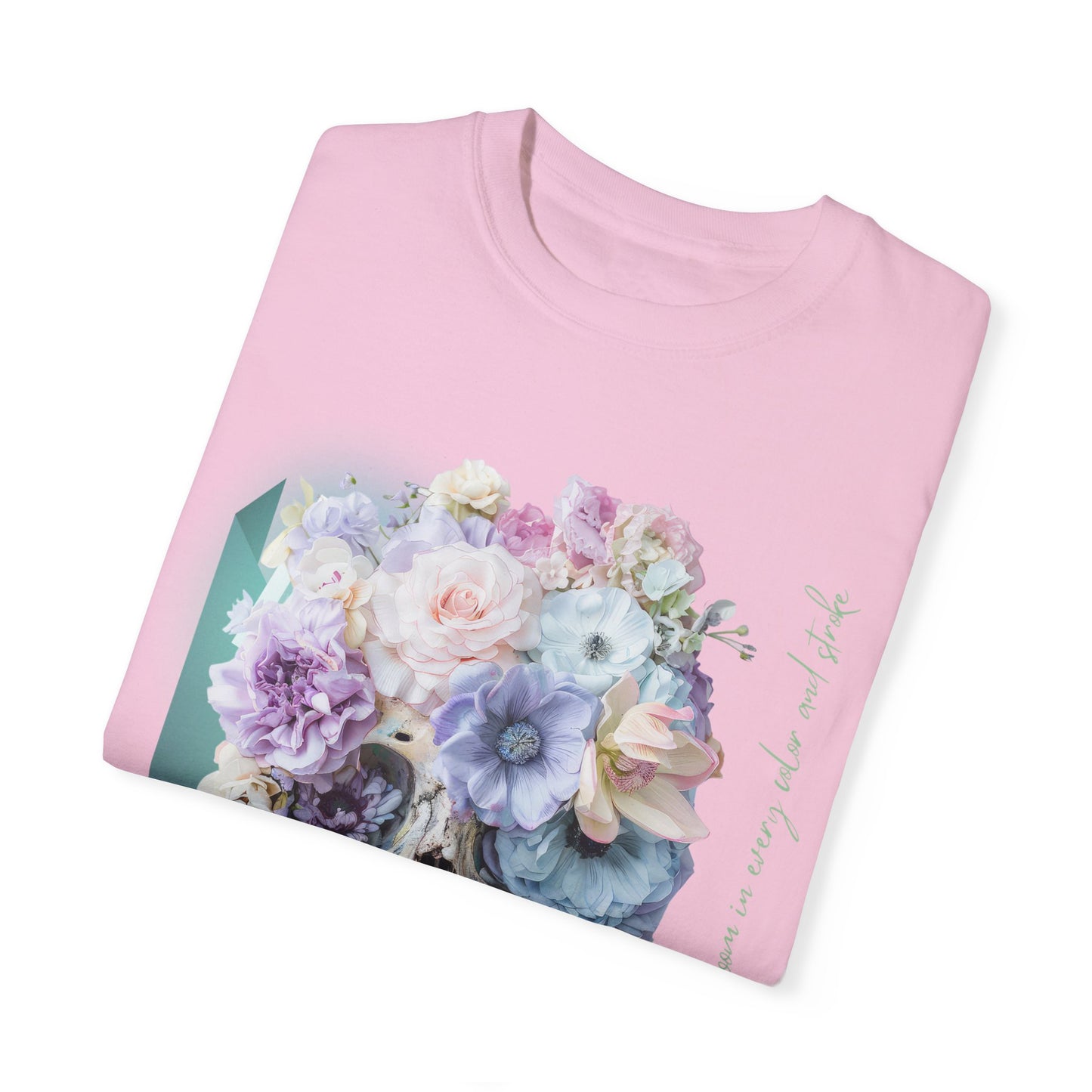 ARTISAN Cotton T-shirt flowers [Color variants]