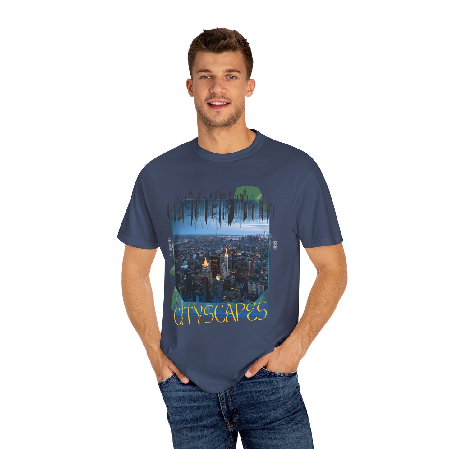 ARTISAN Cotton T-shirt cityscapes [Color Variants]