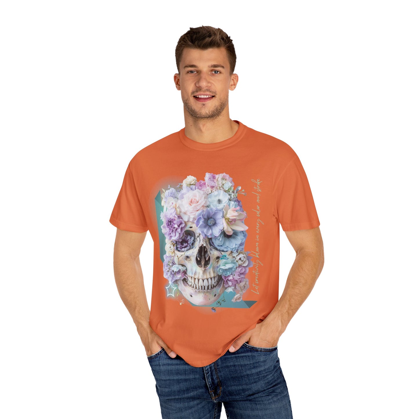 ARTISAN Cotton T-shirt flowers