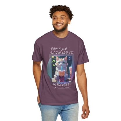 ARTISAN Cotton T-shirt cat design [Color Variants]