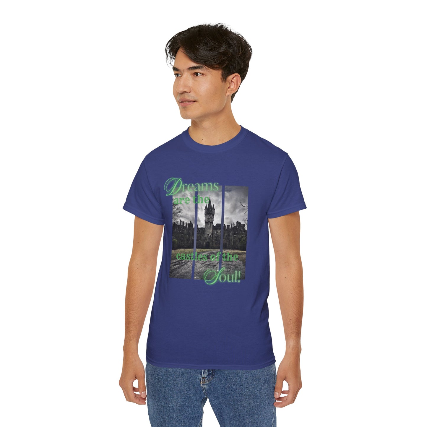 Cotton t-shirt with castle