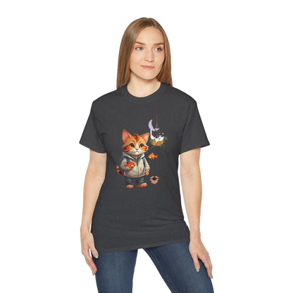 Women's Cotton T-shirt kitten