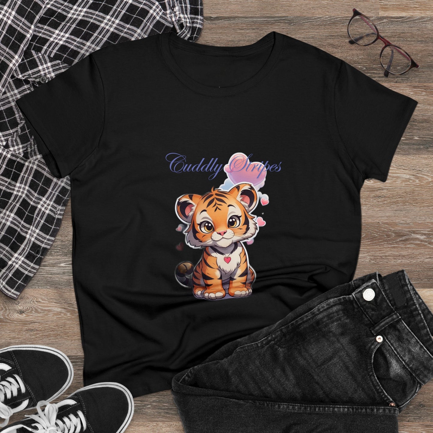 Women's Midweight Cotton Tee cub design