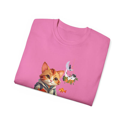 Women's Cotton T-shirt kitten