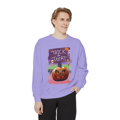 Halloween Cotton Sweatshirt trick or treat